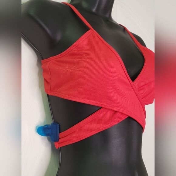 NWOT Textured Bikini Swimsuit 13/14 - Picture 3 of 6